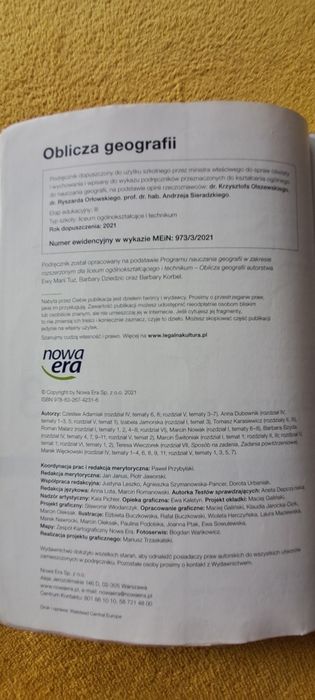 Oblicza geografii 3 podręcznik dla liceum i technikum