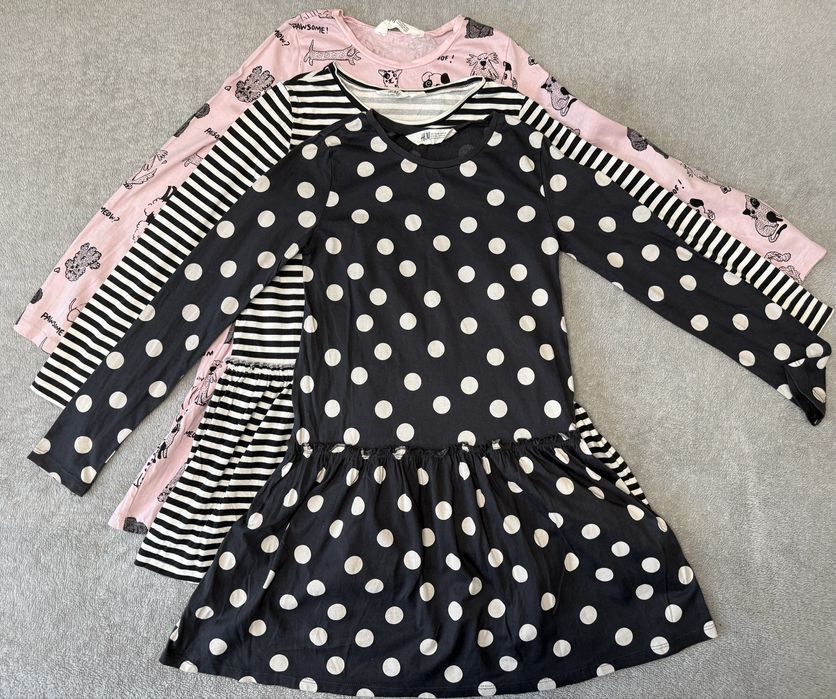 Набор платье H&M, 134-140, 8-10 лет