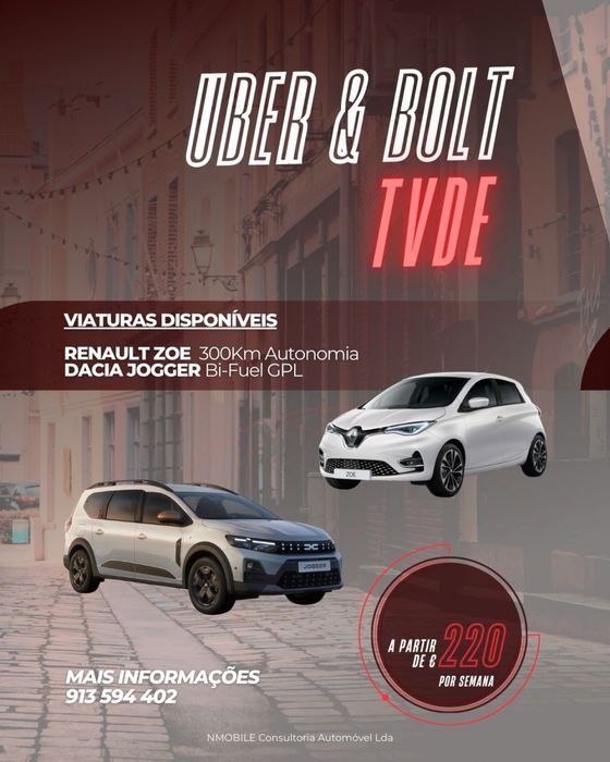 TVDE ALUGUER DE VIATURA