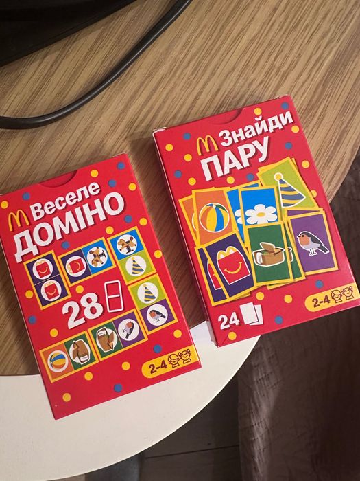 Настільні карточні ігри меморі, доміно