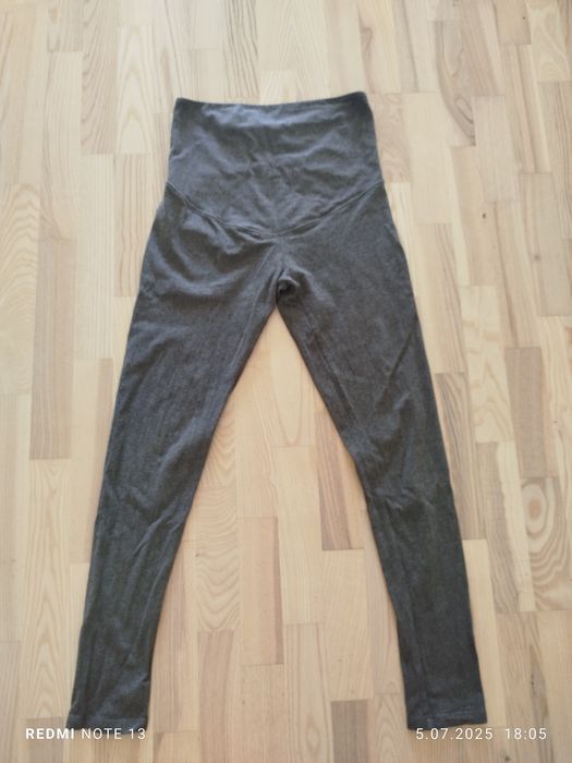 Szare wygodne legginsy ciążowe esmara mama 36/38