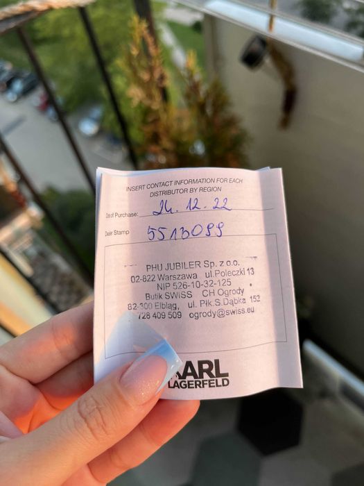 Zegarek damski Karl Lagerfeld UBRANY KILKA RAZY