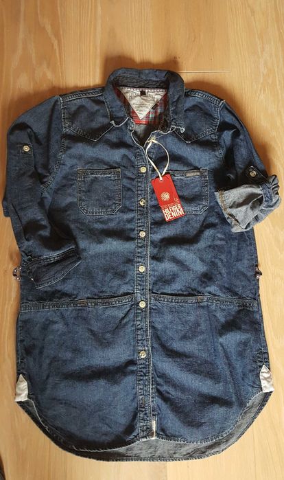 Tommy Hilfiger Denim oryginalna jeansowa koszula tunika sukienka