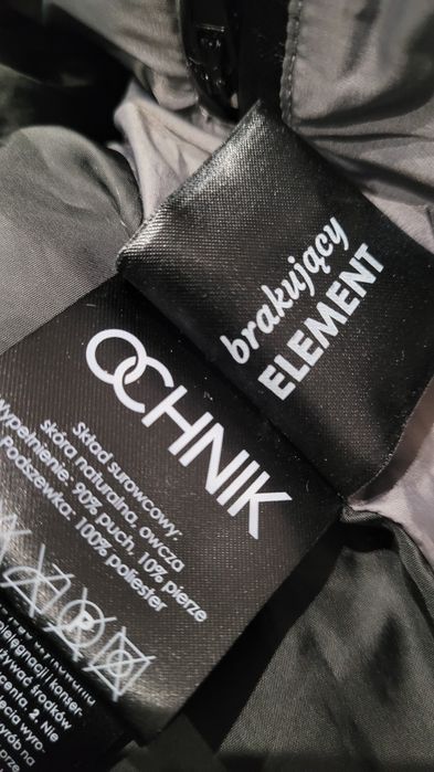 Męska puchowa kurtka skóra owcza Ochnik XL XXL