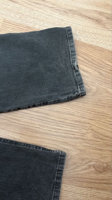vintage czarne spodnie z krysztalkami MAC jeans