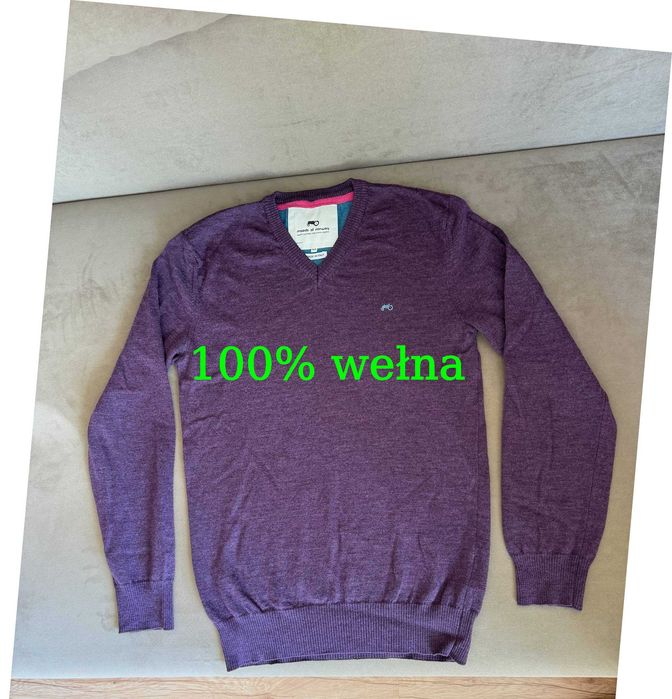 Sweter męski, 100% wełna Moods Of Norway r. M idealny stan