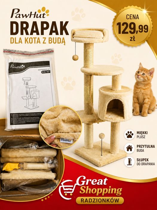 Drapak dla kota Nowy