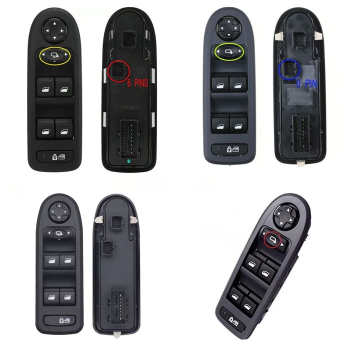 Comando Botão PEUGEOT CITROEN Interruptor Vidros 208/2008/308/508/C5