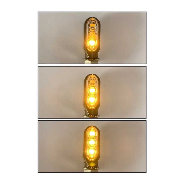 Par de Piscas LED Dinâmicos com Efeito Fluir