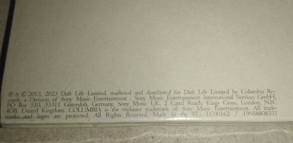 Daft Punk random Access memories The Drumless Edition 2x180 gram vinyl