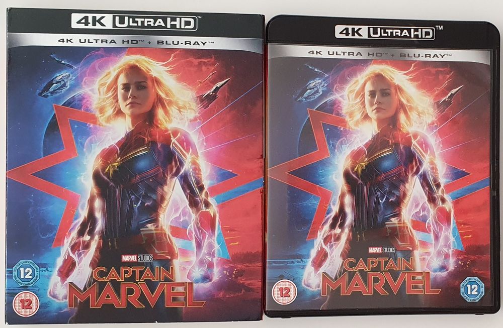 "Kapitan Marvel" 4K UHD + Blu-Ray + Slipcase UK bez PL