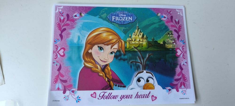 Karteczka do segregatora Olaf Elsa Frozen Kraina Lodu