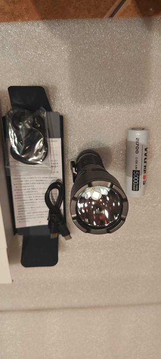 Latarka szperacz Wurkkos TS28 ogniwo 21700, 3200 lumenów 500m!! - NOWA