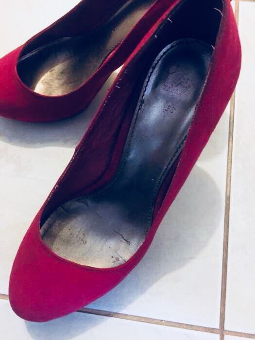 Szpilki Zara 38 malinowe