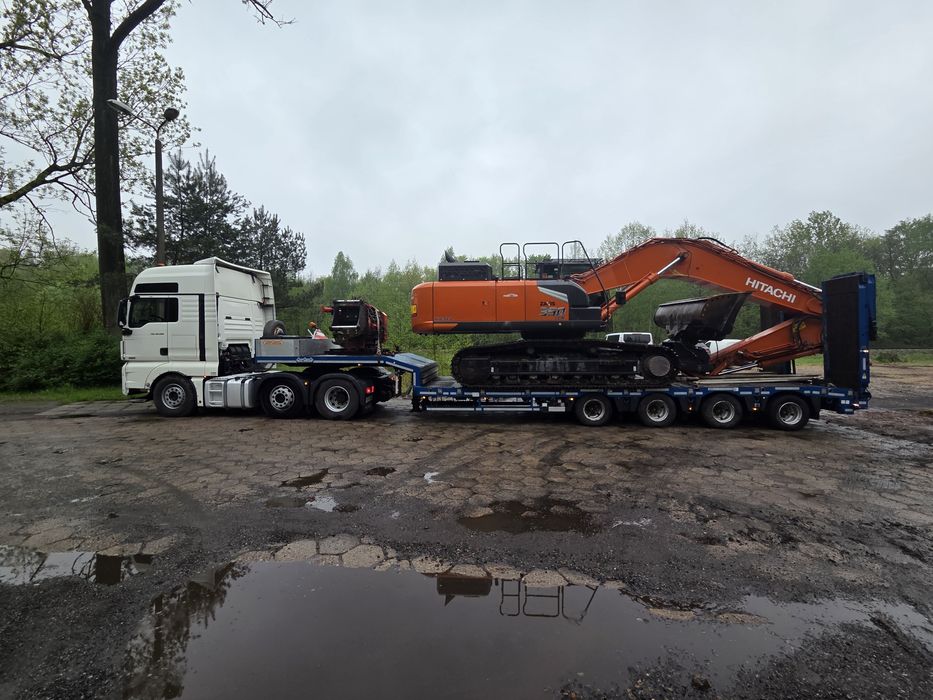 Transport niskopodwoziowy laweta niskiepodwozie maszyn