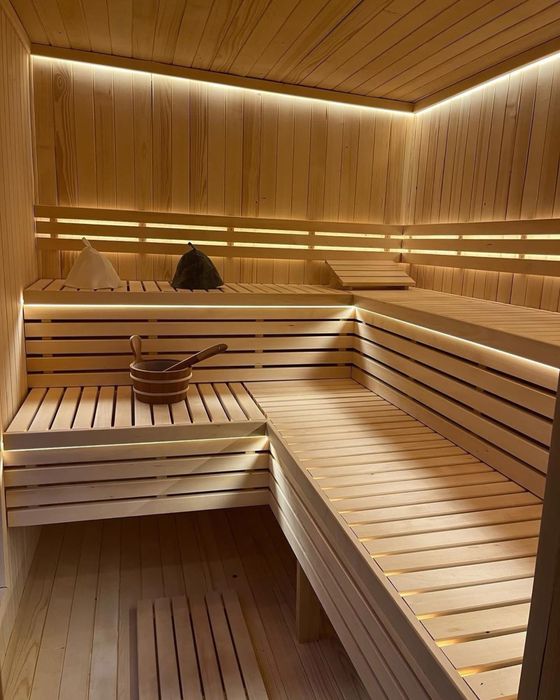 Sauna Balia ogrodowa domowe spa Jacuzzi domek całoroczny inwestycja