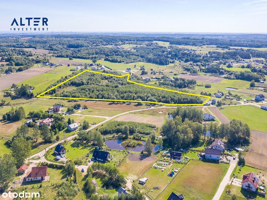 Działka pod budowę domu k. Kolbud