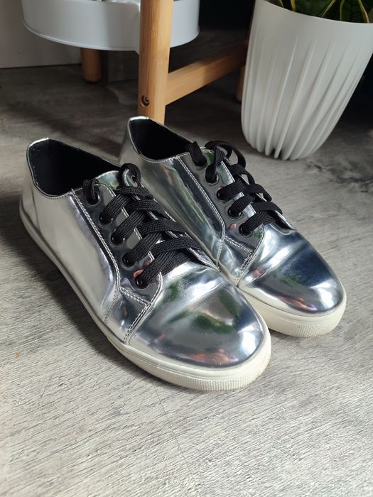Sneakersy , trampki #srebrne