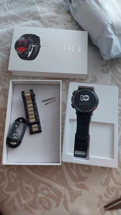 Zegarek-Smartwatch 1000mAh czarno-złoty