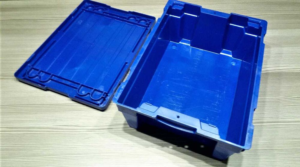 Pojemnik Magazynowy Transportowy Kuweta Skrzynka Kosz z Pokrywą