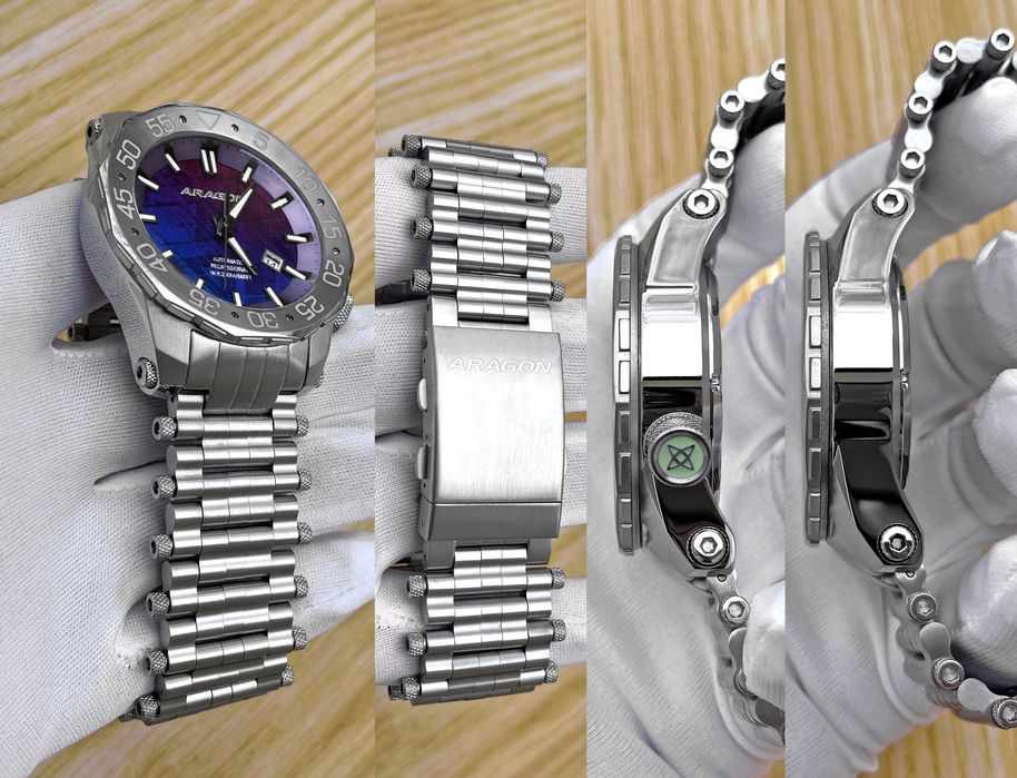Годинник ARAGON Sea Charger Meteorite Blue LE 50 mm. Swiss Automatic