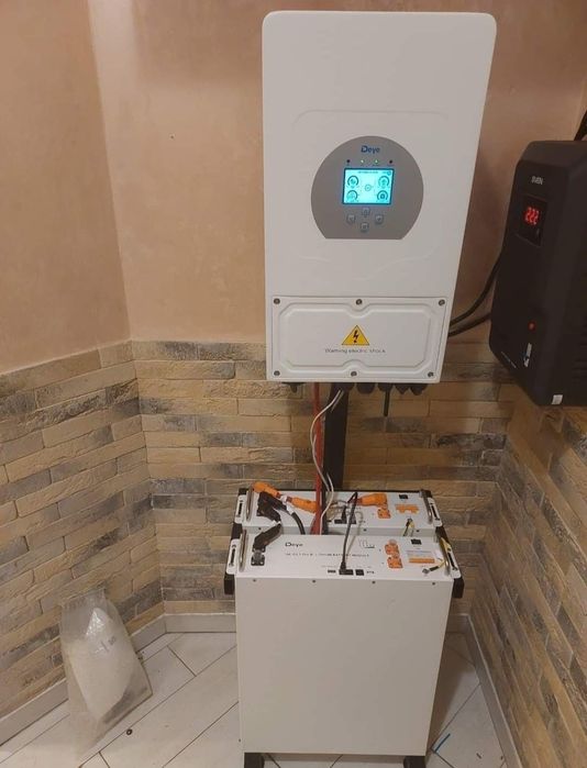 Сонячні станція під ключ 8kw Deye АКБ deye 10kw солнячне поле 6kw