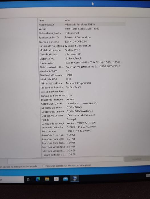 Computador Surface pro 3