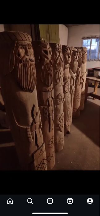 Кумири словянських богів Велес Род Перун Макош Морена Лада