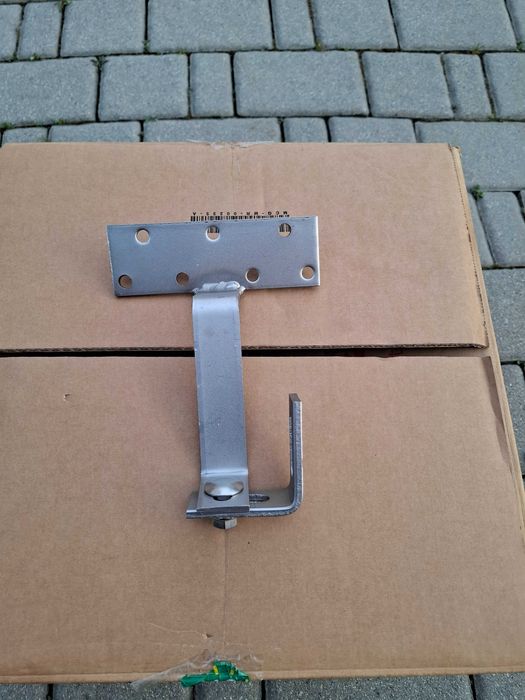 Zestaw haków do paneli fotowoltaicznych pojedyncza regulacja, stal nierdzewna