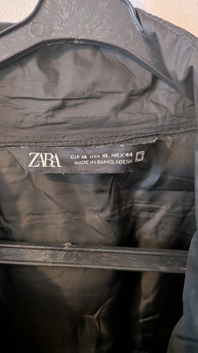 Casaco Acolchoado Preto ZARA - XL