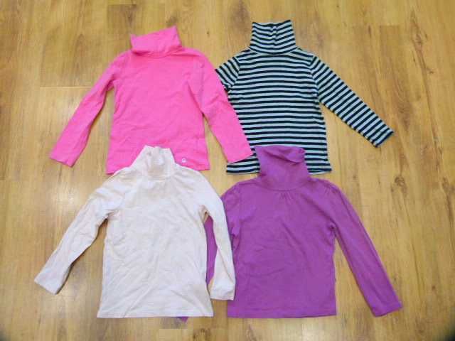 rozm 116 sweter golf cienki zestaw 4 sztuki różne kolory