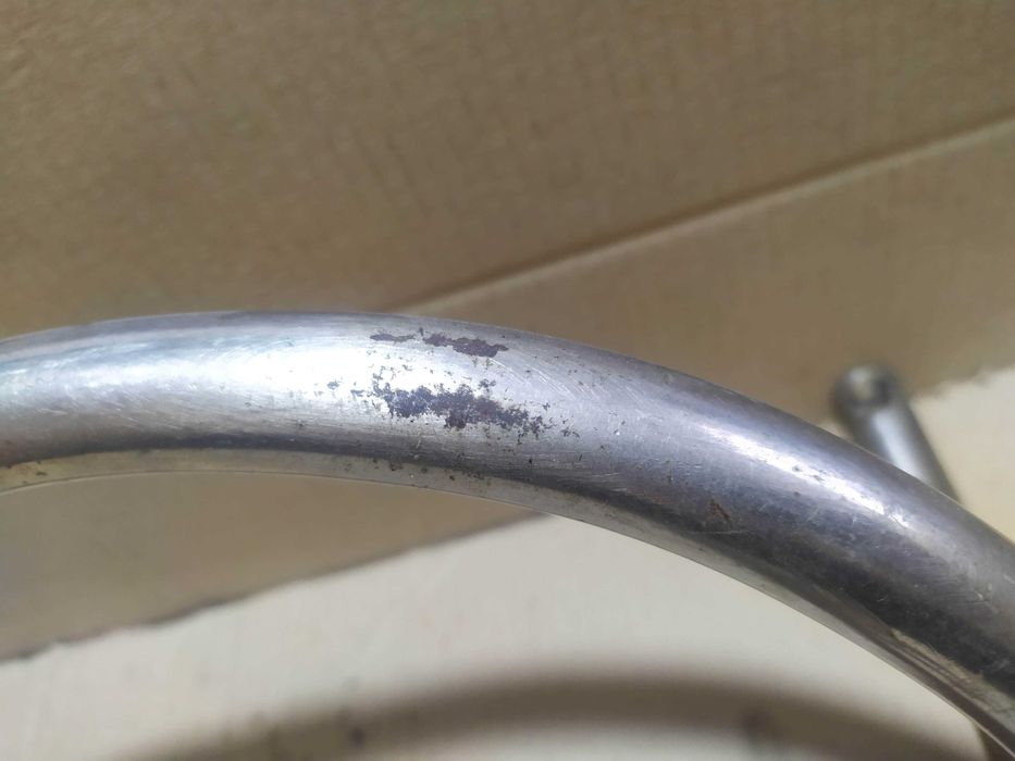 Руль фикс, трэковый винтажный, глубокий стальной