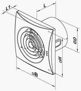 Вытяжной вентилятор Вентс 150 Квайт с обратным клапаном 1 год гарантии