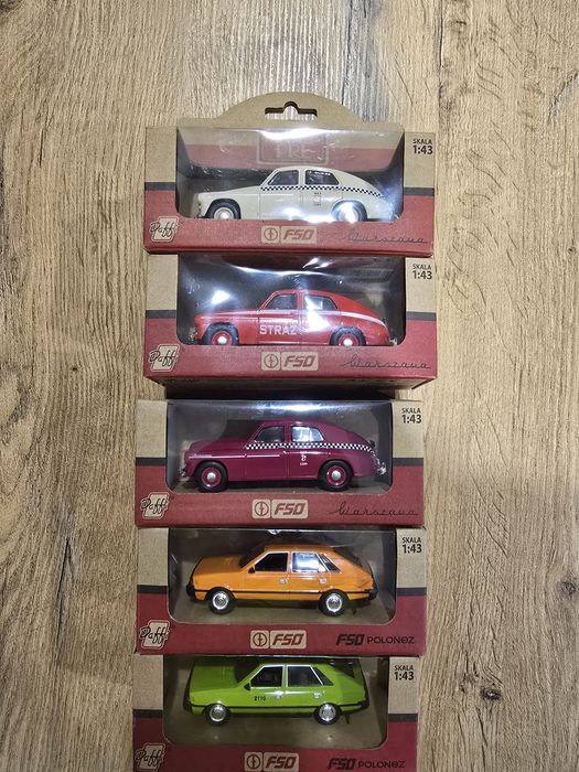Metalowe modele samochodów  w skali 1:43 Warszawa i Polonez
