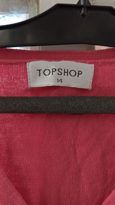 Кофта , кораловая , укороченая