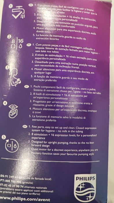 Bomba Tira-Leite Elétrica Philips Avent