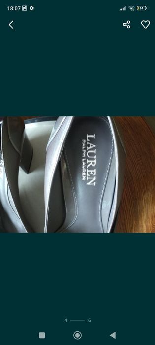 Buty pantofle damskie nowe skórzane  Ralph Lauren 39