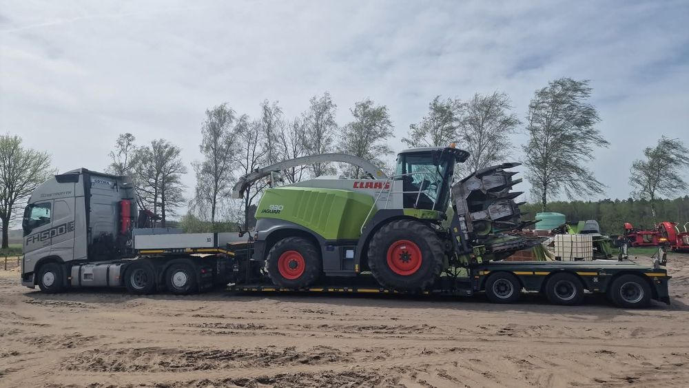Transport Maszyn Budowlanych Rolniczych Niskopodwoziowy PL EU Tiefbett