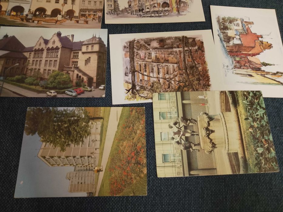 stare pocztówki prl gliwice likwidacja kolekcji