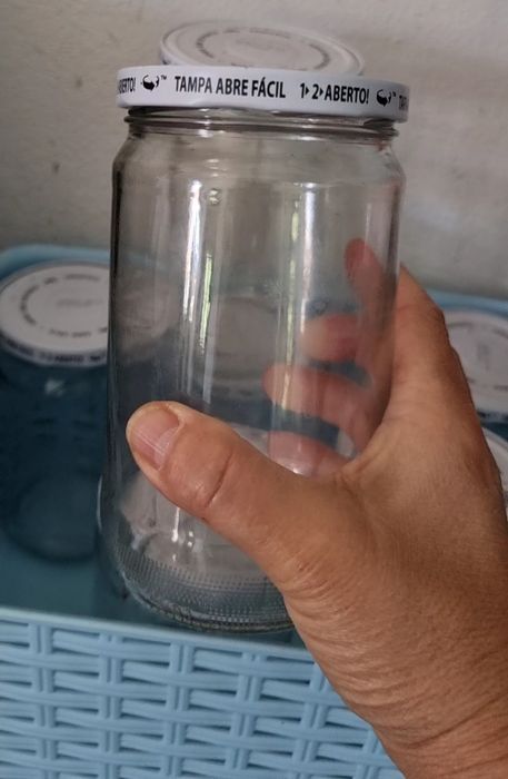 10 Frascos grandes de vidro para conserva ou artesanato velas ou jarras
