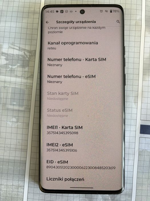 Motorola Edge 40 8/256 - komplet, stan bardzo dobry