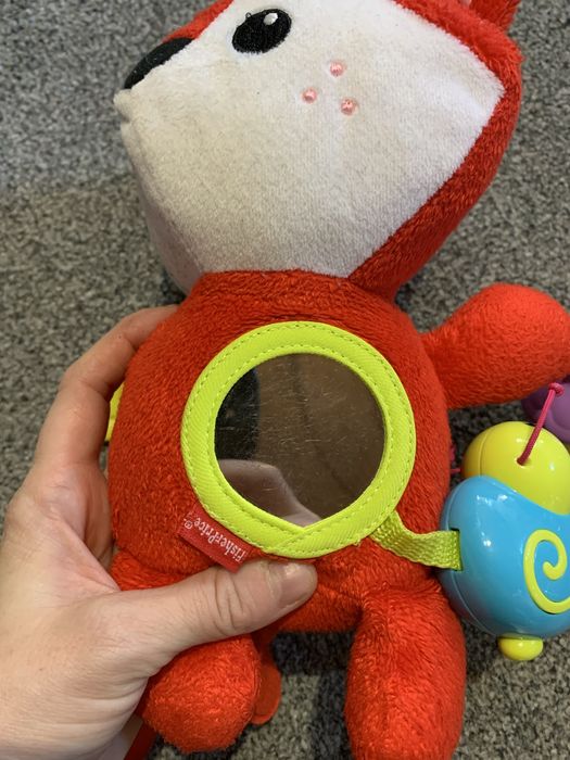 Lis Fisher Price lisek grzechitka gryzak przytulanka