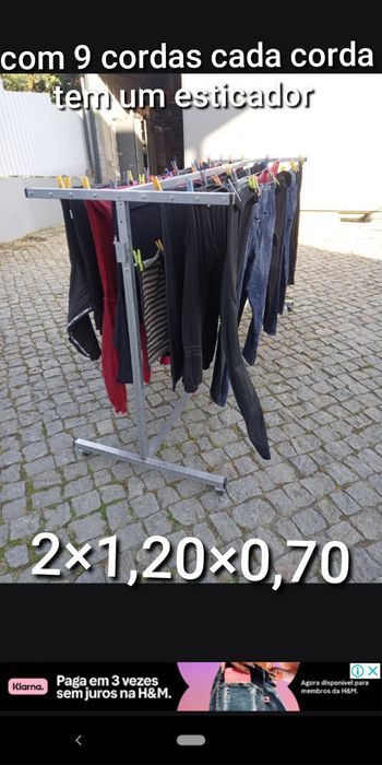 Estendais novos galvanizados com rodas, apartir de 80€