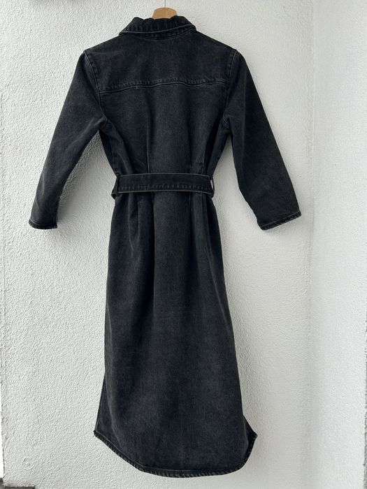 Reserved jeansowa sukienka midi