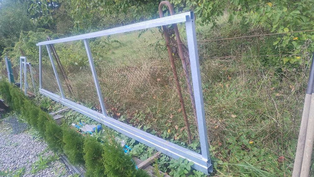 Brama przesuwna 4m prawa ocynk