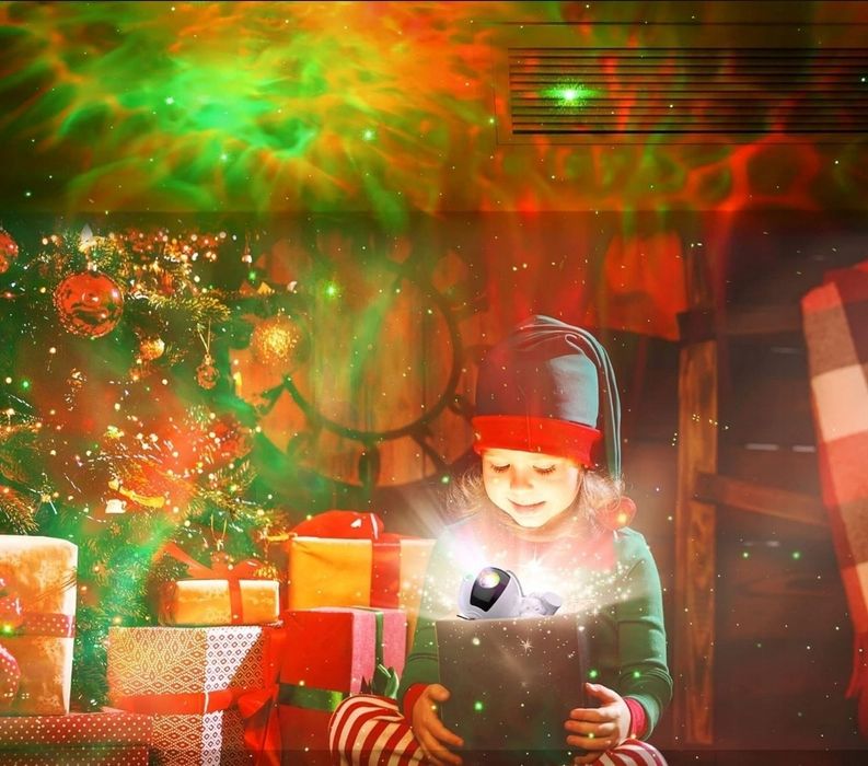 Projektor gwiazd Astronauta – Lampka nocna LED dla dzieci  Kosmiczna