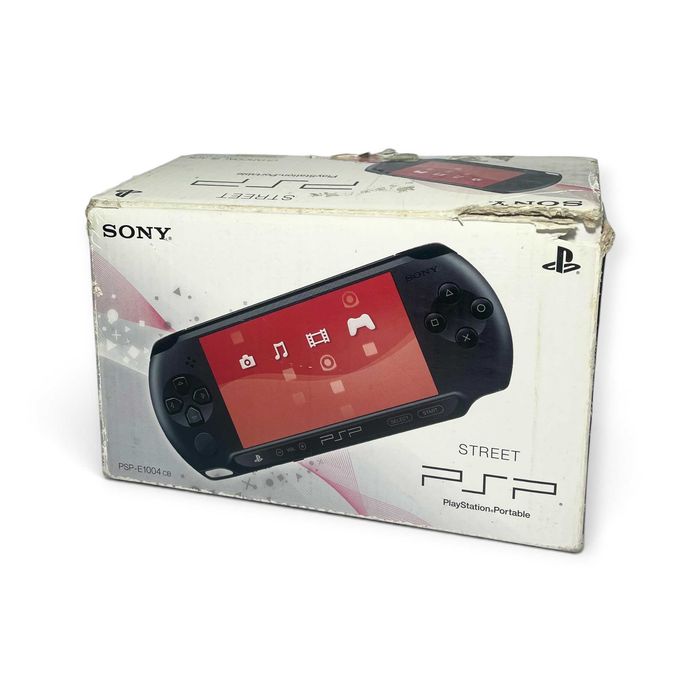 Konsola Sony PSP Street E1004 Czarna + 5 Gier +Pudełko + Ładowarka