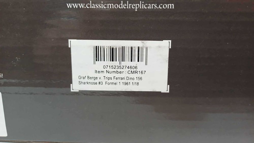 1/18 Ferrari Dino F1 156 Sharknose #3 us - CMR