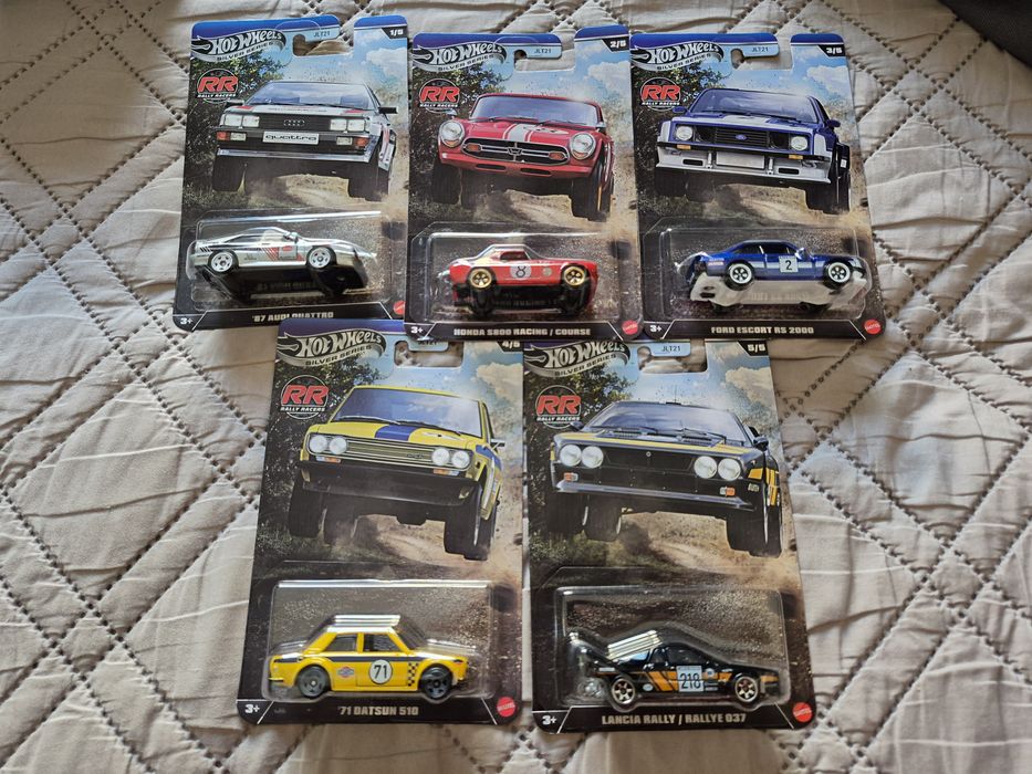 Set Completo Rally Racers Hot Wheels Silver Series