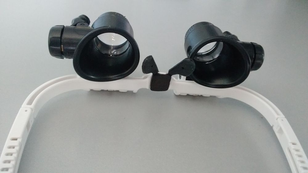 Биокулярные очки с подсветкой для ремонта и других работ